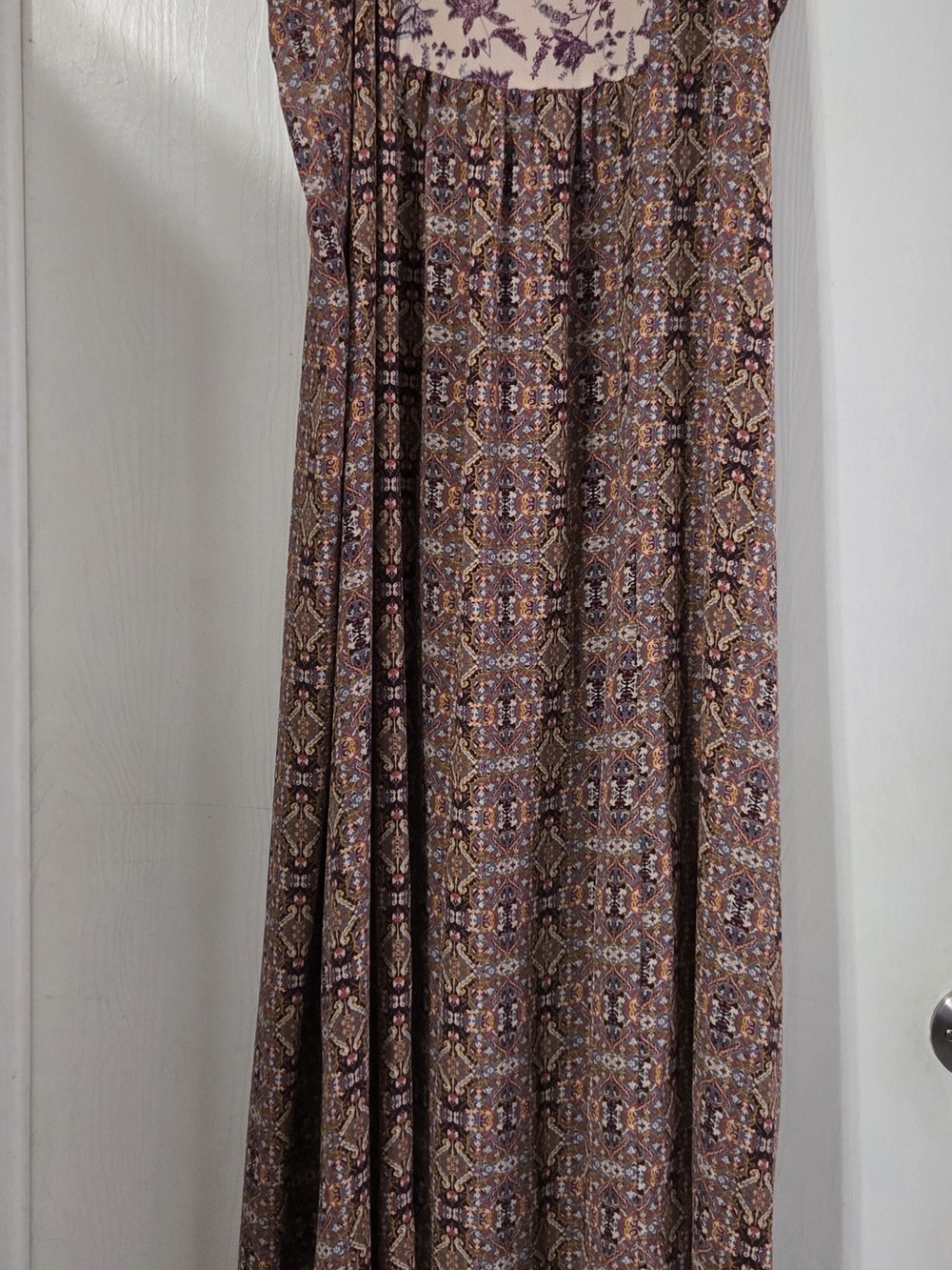 Women's Brown Floral Maxi Dress